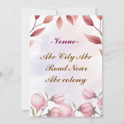 Birthday Party Invitations  招待状 (裏面)