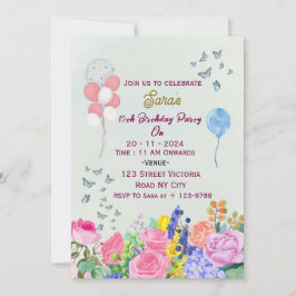 Birthday Party Invitations 招待状