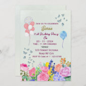 Birthday Party Invitations  招待状 (正面/裏面)