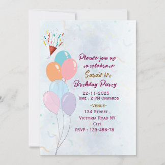 Birthday Party Invitations  招待状