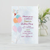 Birthday Party Invitations  招待状 (スタンド正面)