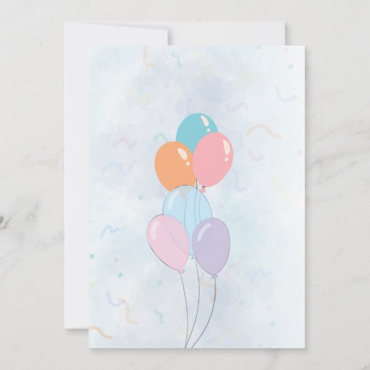 Birthday Party Invitations  招待状 (裏面)