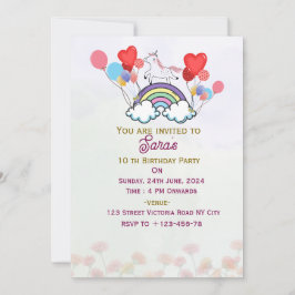 Birthday Party Invitations 招待状