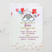 Birthday Party Invitations  招待状 (正面/裏面)