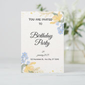 Birthday Party Invite 招待状 (スタンド正面)
