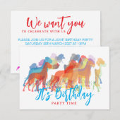Birthday Party invites Great Dane  (正面/裏面)
