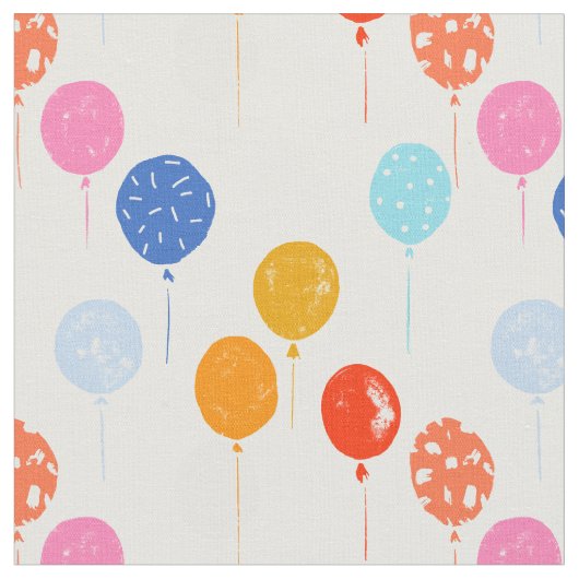 Birthday party nursery balloon  ファブリック (クローズアップ)