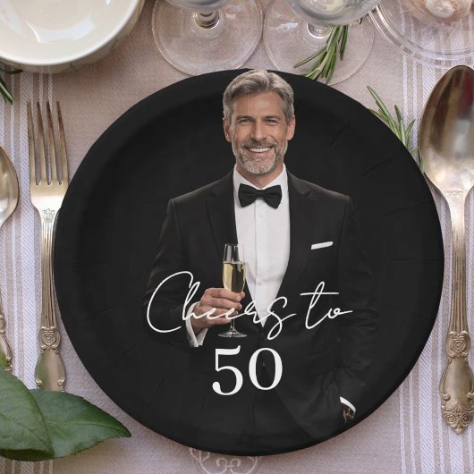 Birthday party photo cheers ペーパープレート