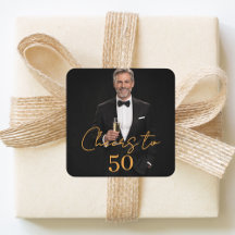 Birthday party photo cheers gold