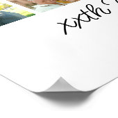 Birthday Party Photo Collage, Simple, Fun Welcome  ポスター (角)