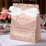 Birthday Party Rose Gold Thank You Cute フェイバーボックス<br><div class="desc">Add a touch of elegance to your celebration with these rose gold thank you favor boxes — perfect for birthday parties, bridal showers, or any stylish event. Featuring a soft pink and metallic rose gold palette with a sweet thank-you message, these small gift boxes are ideal for candy, trinkets, or...</div>