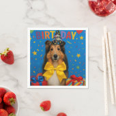 Birthday Party Sheltie スタンダードカクテルナプキン (インサイチュ)
