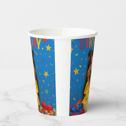 Birthday Party Sheltie 紙コップ (左)