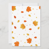 Birthday party spring flowers invitation 招待状 (裏面)