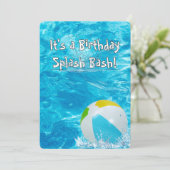 Birthday Party Swimming Pool 招待状 (スタンド正面)