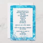 Birthday Party Swimming Pool 招待状 (裏面)