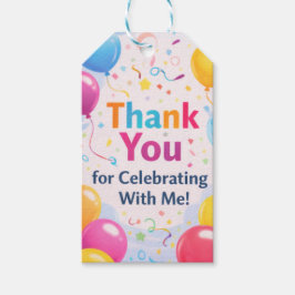 Birthday Party Thank You Tag – Kids Party Gift Tag ギフトタグ