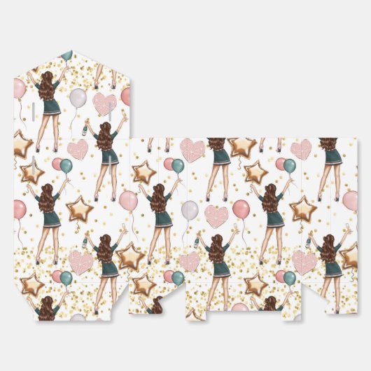 Birthday Pattern フェイバーボックス (見開き)