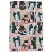 Birthday Pattern  ミディアムペーパーバッグ (正面)