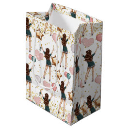 Birthday Pattern  ミディアムペーパーバッグ