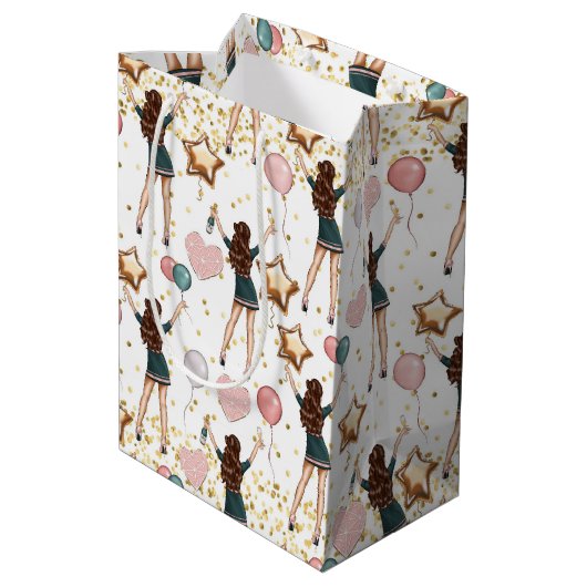 Birthday Pattern  ミディアムペーパーバッグ (裏面アングル)