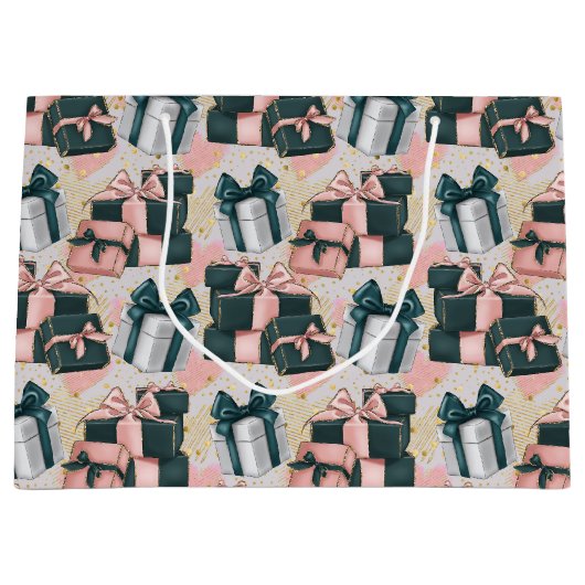 Birthday Pattern  ラージペーパーバッグ (正面)