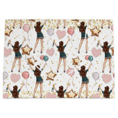 Birthday Pattern  ラージペーパーバッグ (正面)