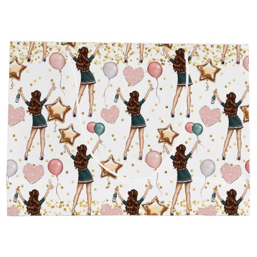 Birthday Pattern ラージペーパーバッグ (裏面)