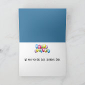 Birthday Penguins Ice Skating On an Arctic Lake カード (内部)