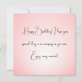 Birthday Personalize Custom card 招待状 (裏面)
