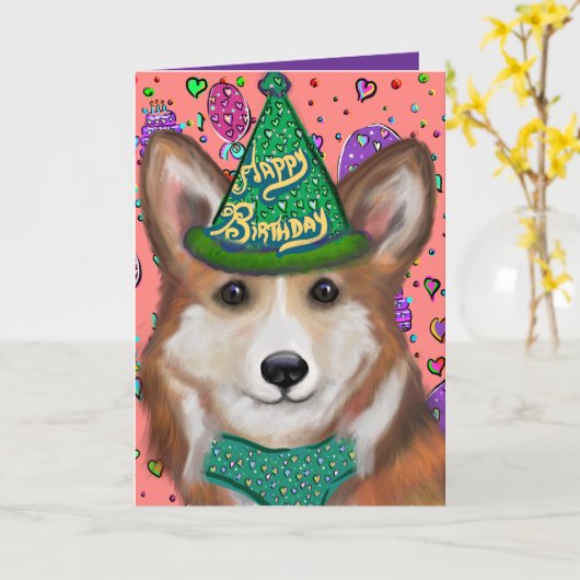 BIRTHDAY PETS カード (黄色い花)