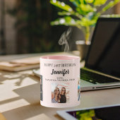 Birthday photo best friends blush pink マグカップ