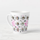  Birthday Photo Collage For Daughters カフェラテマグ (左アングル)