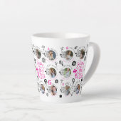  Birthday Photo Collage For Daughters カフェラテマグ (右アングル)