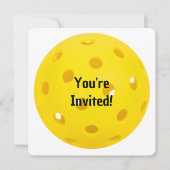 Birthday Pickleball Party 招待状 (正面)