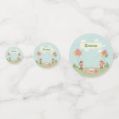 Birthday Picnic, Cute Retro Style コンフェッティ (裏面)