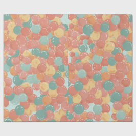 Birthday Picnic, Cute Retro Style ラッピングペーパー