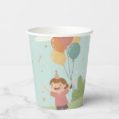 Birthday Picnic, Cute Retro Style 紙コップ (裏面)