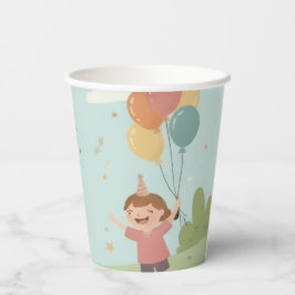 Birthday Picnic, Cute Retro Style 紙コップ