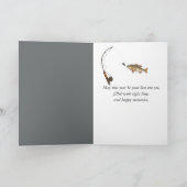 Birthday Polar Bear Ice Fishing カード (内部)