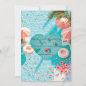 Birthday Pool Party invitation 招待状 (裏面)