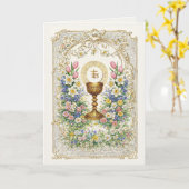 Birthday Prayer Eucharist Scripture Priest カード (黄色い花)