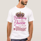 Birthday Queen Best T-Shirt Tシャツ (正面)