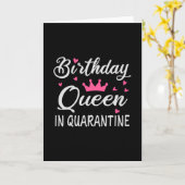 Birthday Queen in Quarantine カード (黄色い花)