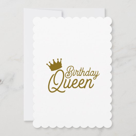 BIRTHDAY QUEEN INVITATIONS 招待状 (正面)