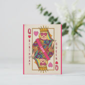 Birthday Queen Playing Card Funny Custom Name Card シーズンカード (スタンド正面)