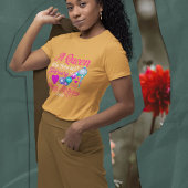 Birthday Queens Are Born in February Text T-Shirt Tシャツ