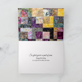 Birthday Quilt and Needle for Mother-in-law カード (内部)