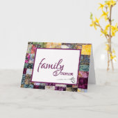 Birthday Quilt and Needle for Mother-in-law カード (黄色い花)