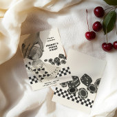 Birthday Retro Poker Night Cocktail Party Invite 招待状